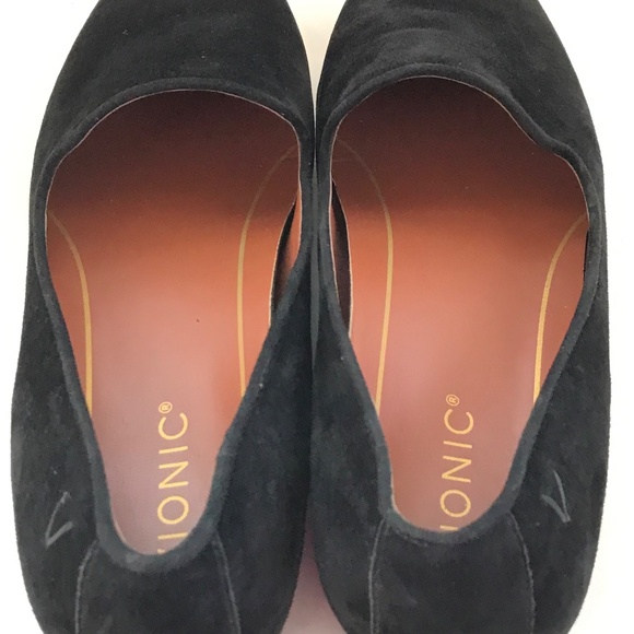 VIONIC Willa Suede Ballet Flat Slip On Loafer Black Women’s Size 8.5 - Picture 9 of 16